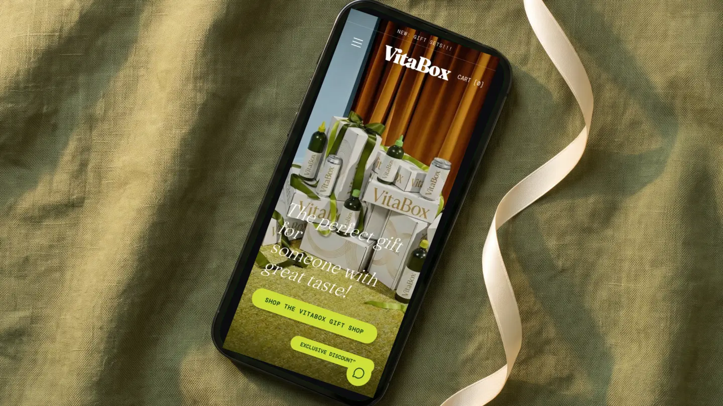 VitaBox på en mobil